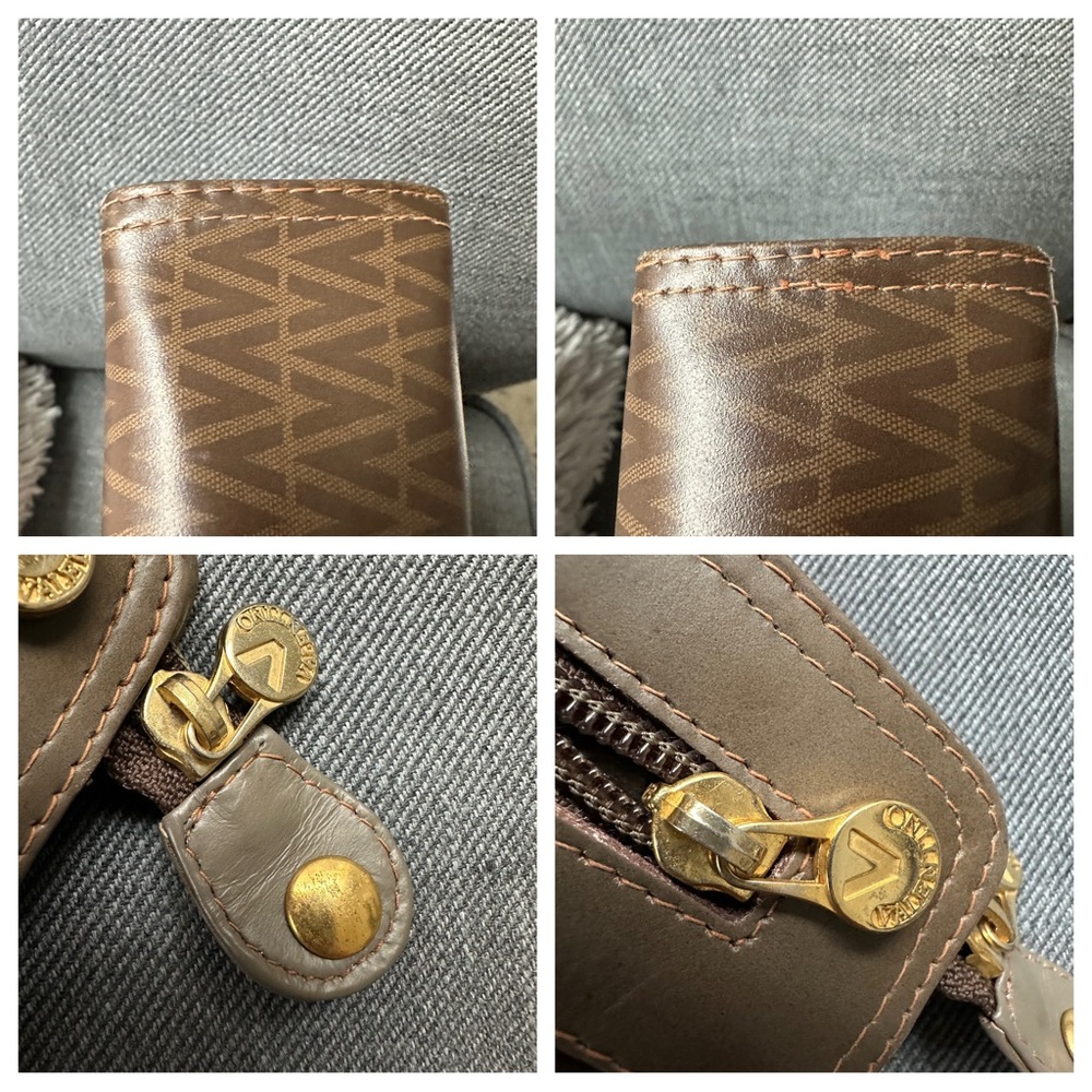 Mario Valentino Brown Vintage Clutch Bag - Authentic - Picture 6 of 13